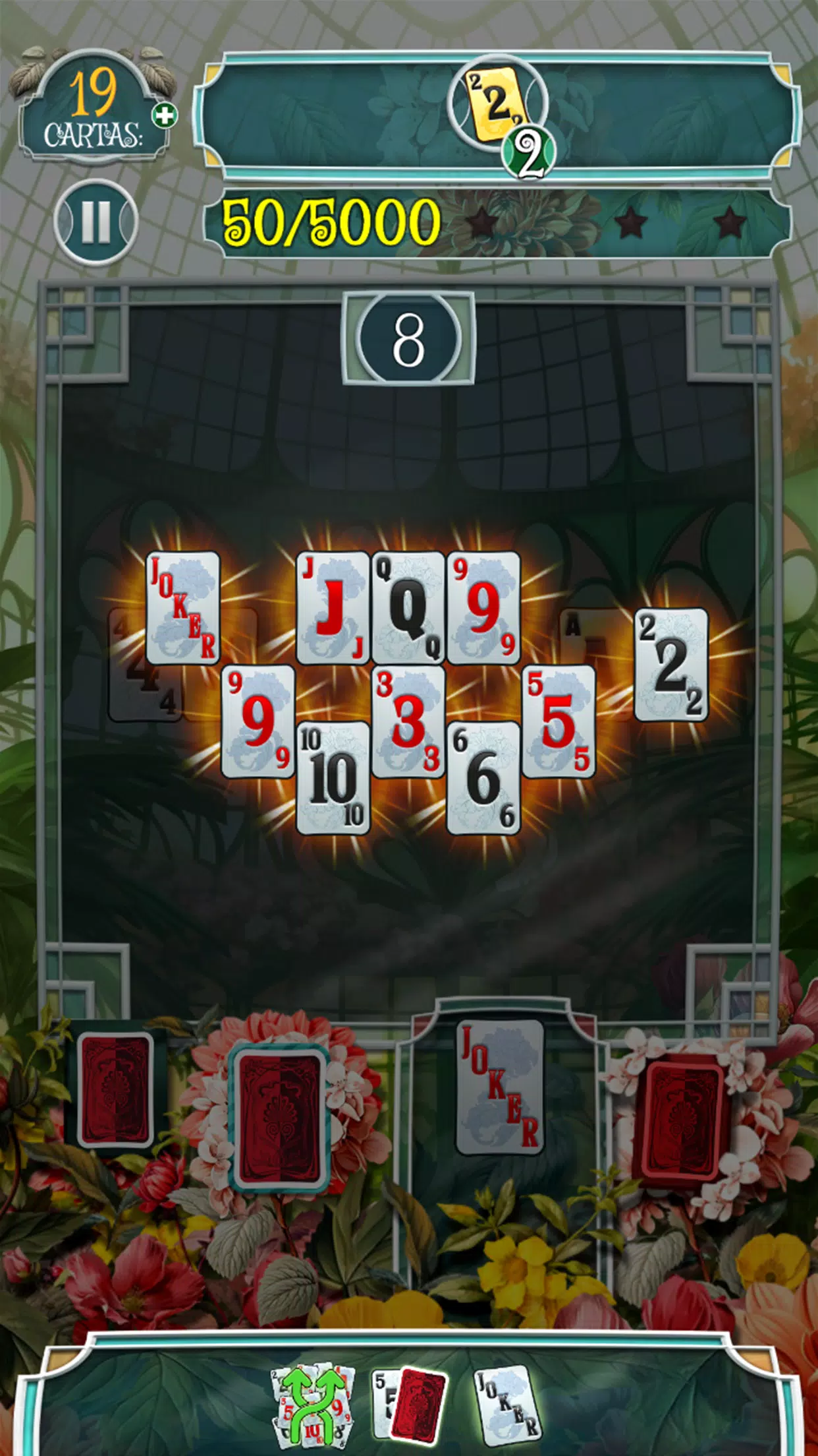 Greenhouse Solitaire TriPeaks স্ক্রিনশট 2