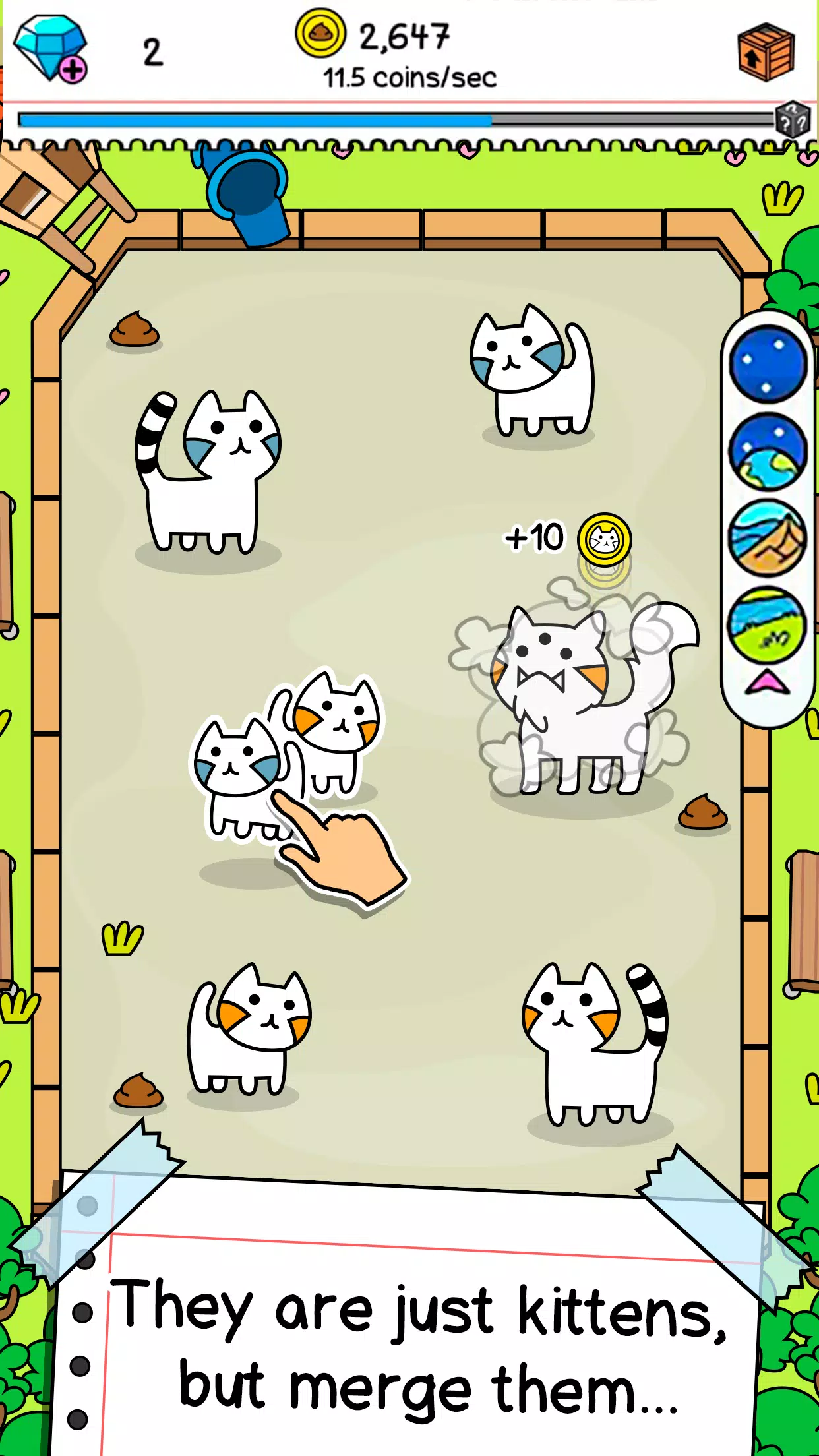 Cat Evolution: Merge Animals应用截图第1张