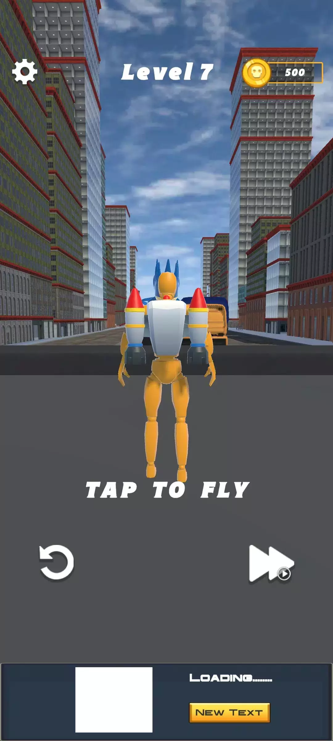 Jetpack Ragdoll: Fly Adventure Captura de tela 1