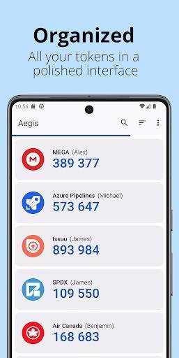 Aegis Authenticator - 2FA App スクリーンショット 1