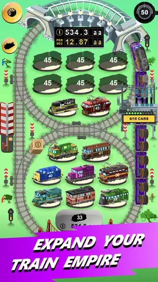 Train Merger Idle Train Tycoon Tangkapan skrin 3