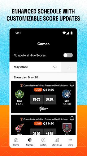 WNBA - Live Games & Scores Screenshot 4