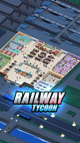 Railway Tycoon - Idle Game Mod Tangkapan skrin 1