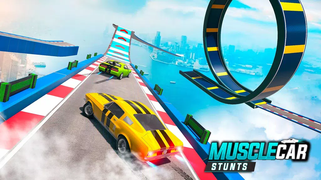 Muscle Car Stunts - Ramp Car Screenshot 3