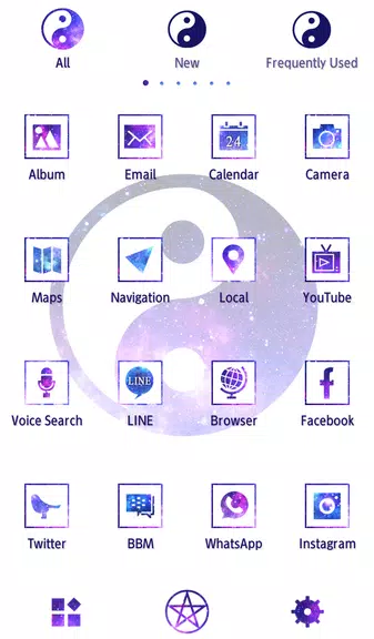 Schermata Galaxy Yin-yang Theme 3