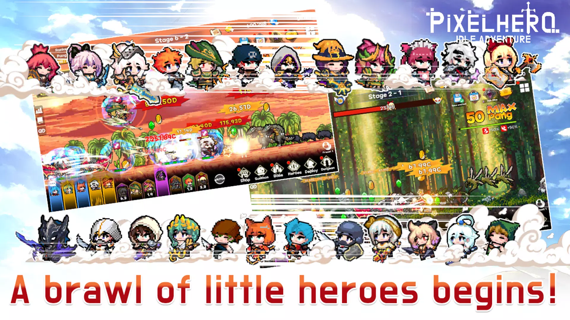 Pixel Heroes Idle ဖန်သားပြင်ဓာတ်ပုံ 1