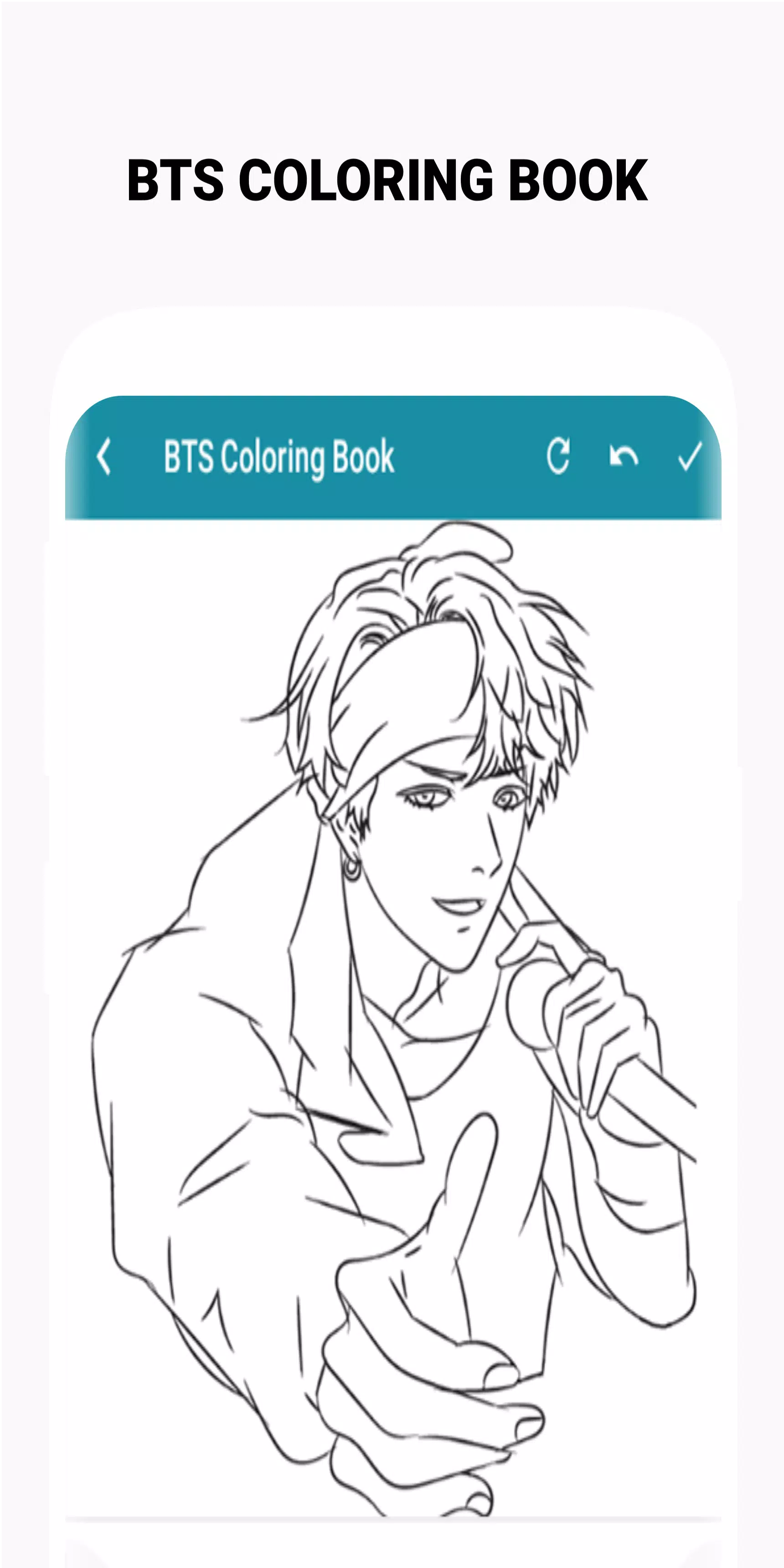 BTS Coloring Book ဖန်သားပြင်ဓာတ်ပုံ 4
