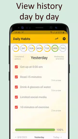 Schermata Daily activities tracker 4