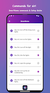 Commands for Siri voice app. स्क्रीनशॉट 4