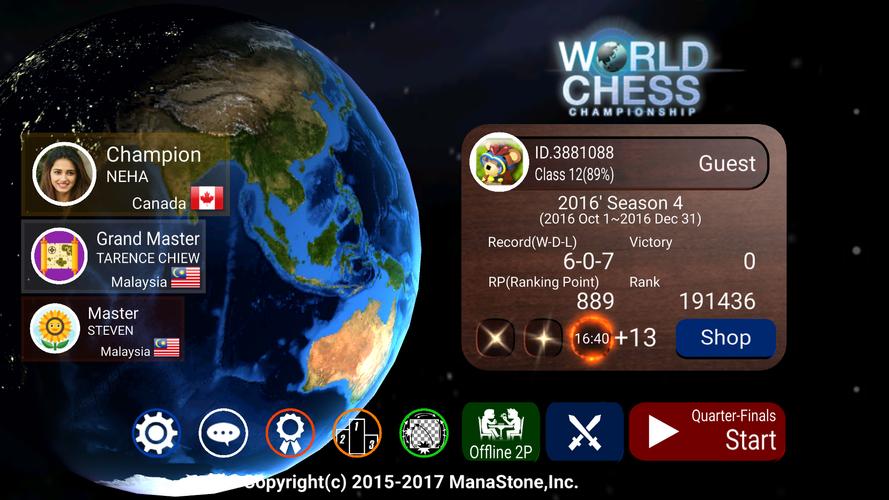 World Chess Championship Screenshot 1