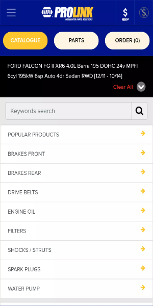 NAPA PROLink Mobile應用截圖第1張