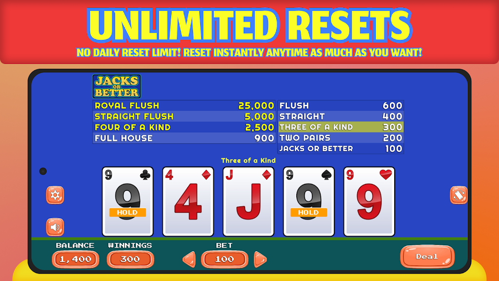 Jacks or Better - Offline স্ক্রিনশট 4