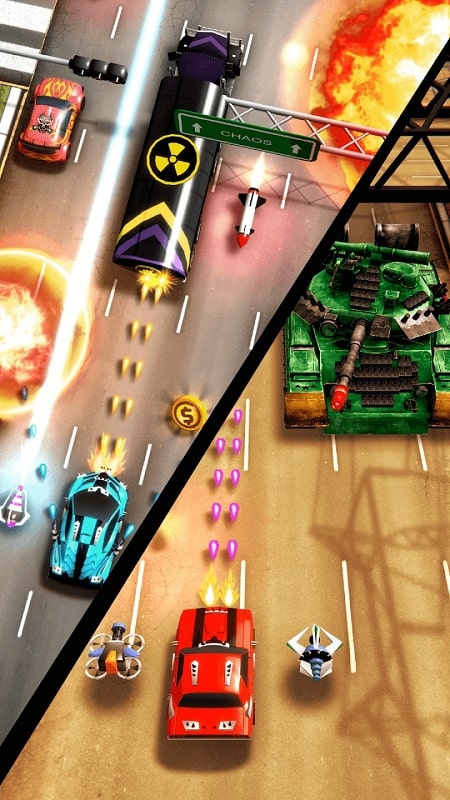 Chaos Road: Гонки и сражения Скриншот 2