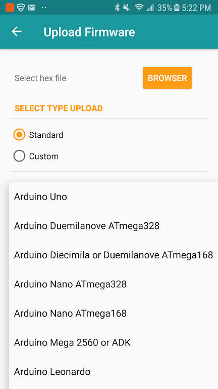 Arduino Hex Uploader-Bin/Hex 스크린샷 3