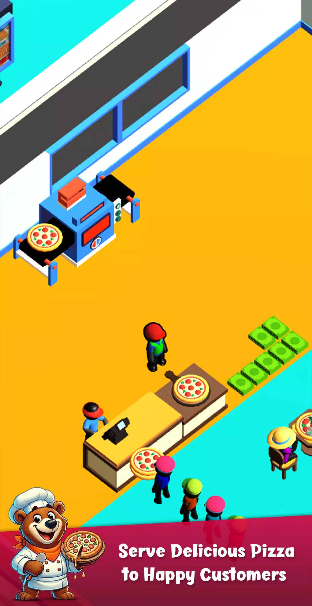 Bear Pizza Maker:Cooking Games スクリーンショット 1