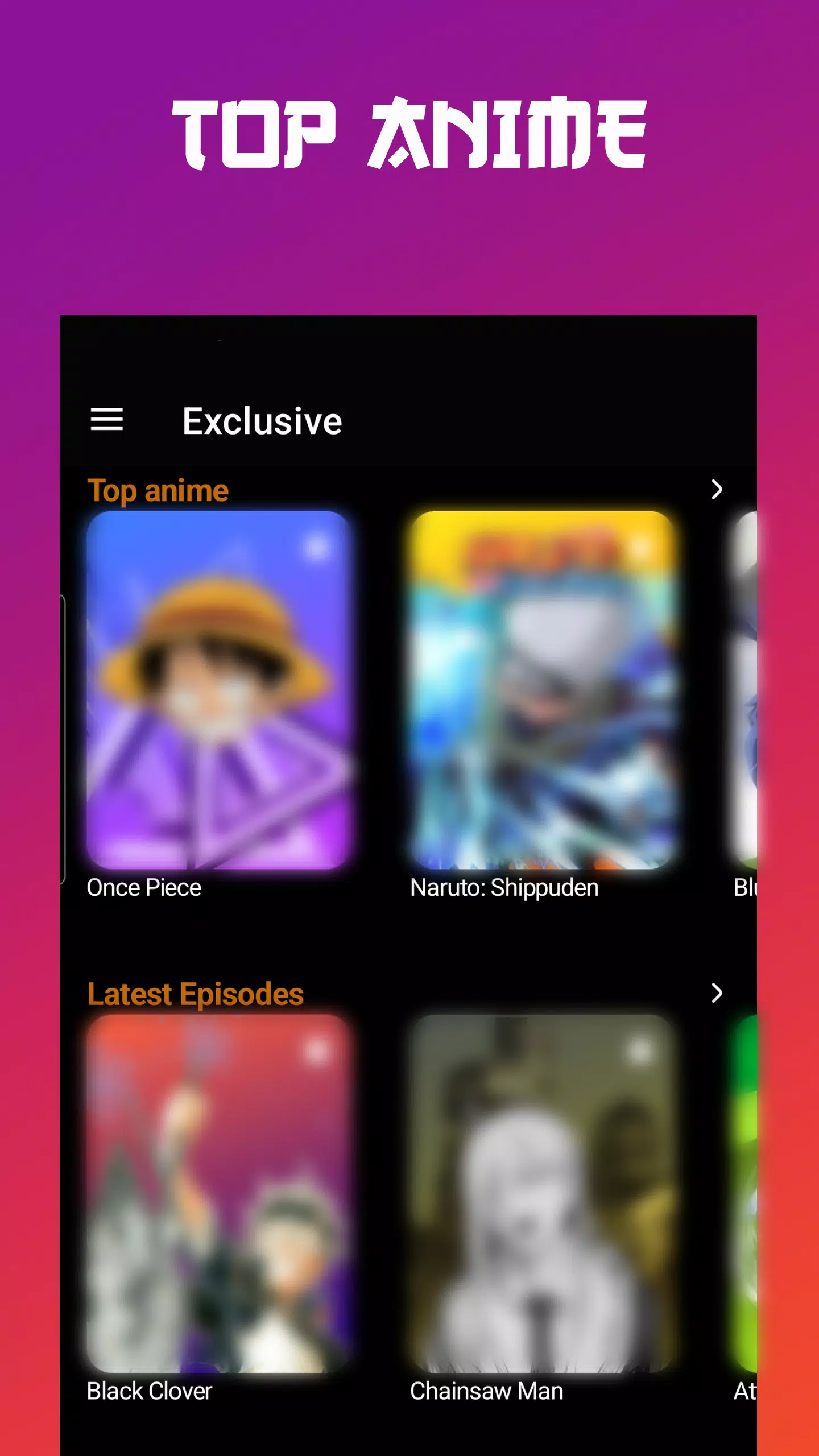 Anime tv - Anime Watching App ဖန်သားပြင်ဓာတ်ပုံ 1