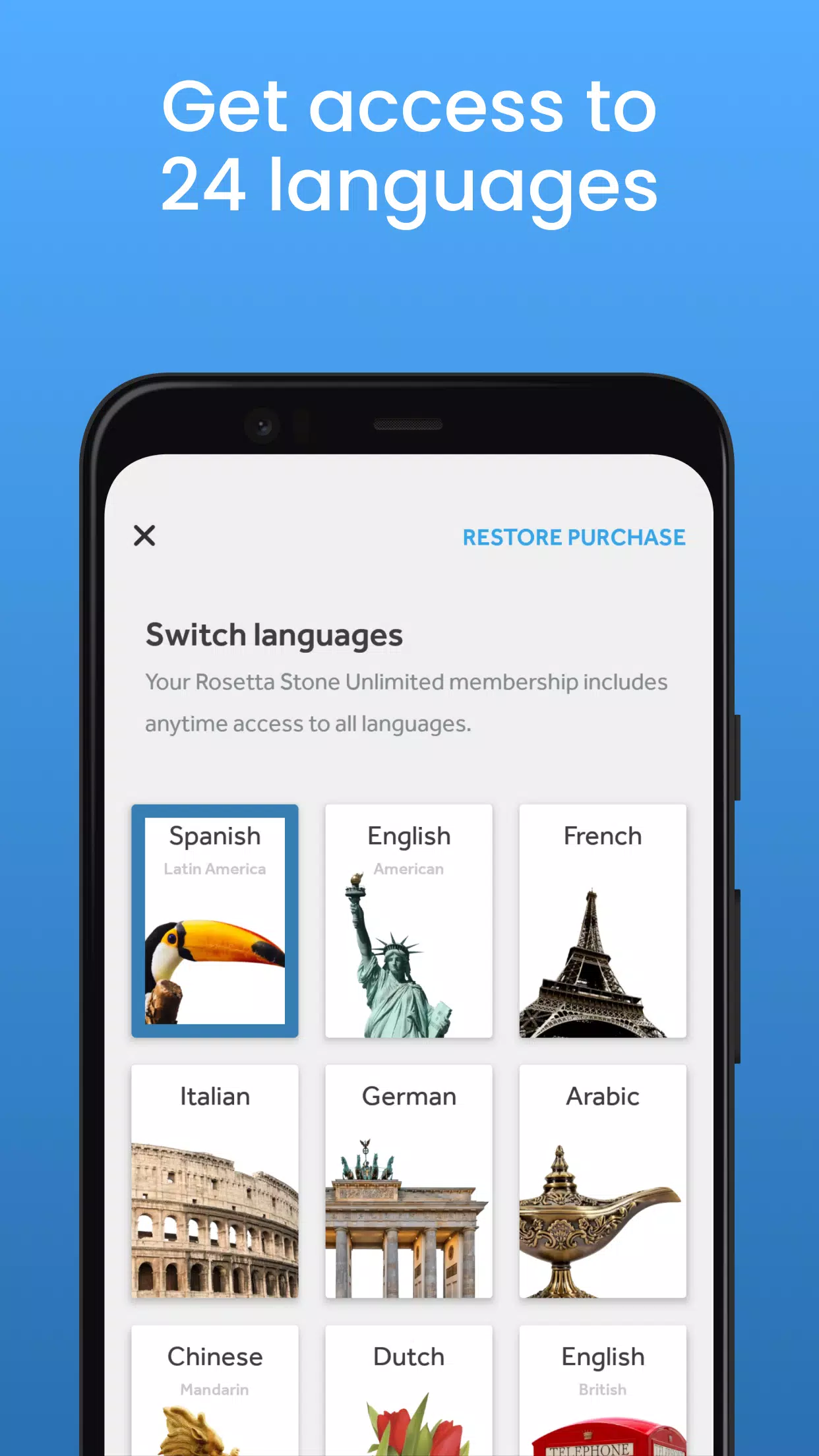 Rosetta Stone: Apprenez l'angl Capture d'écran 3