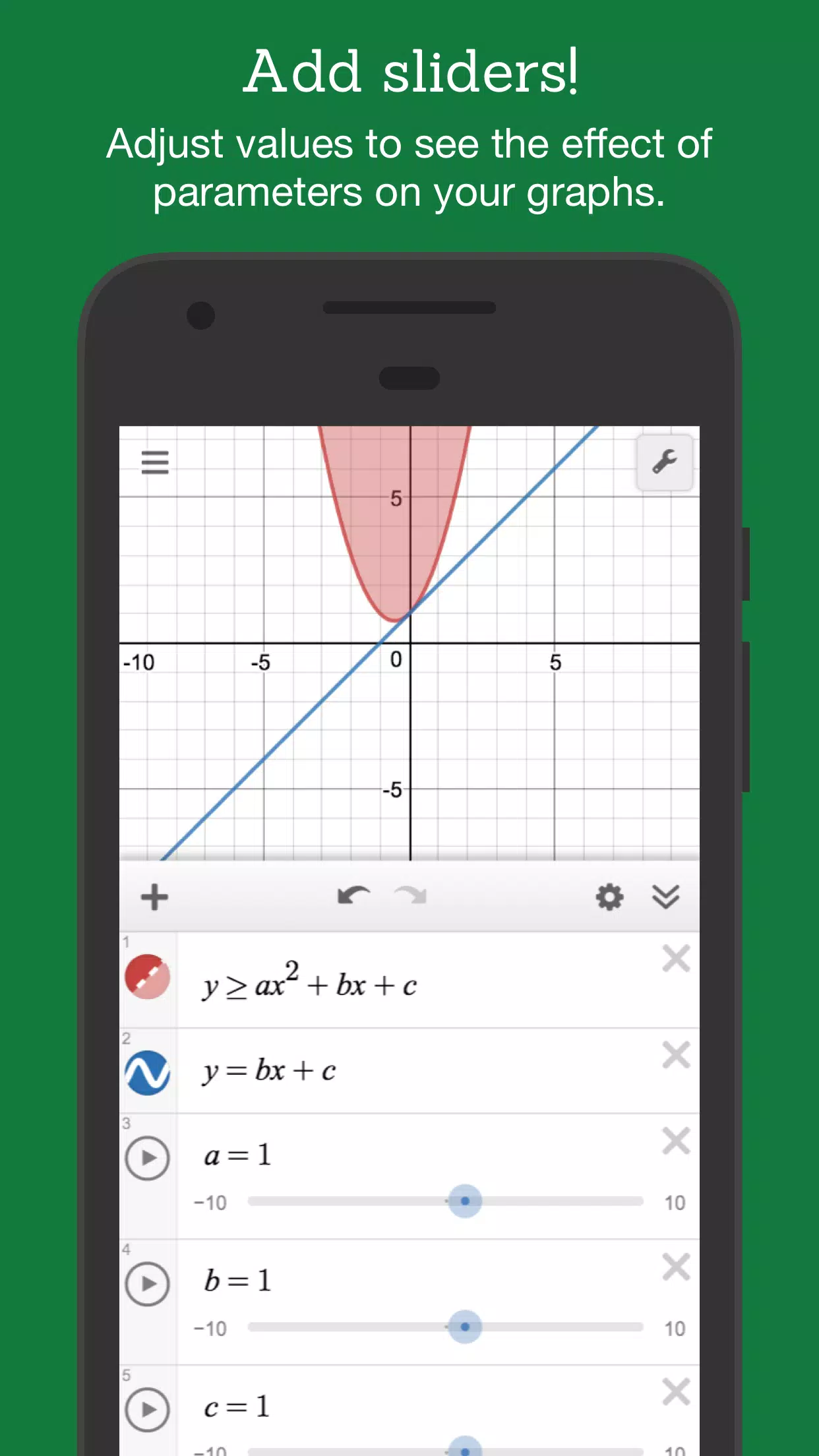 Desmos ဖန်သားပြင်ဓာတ်ပုံ 3
