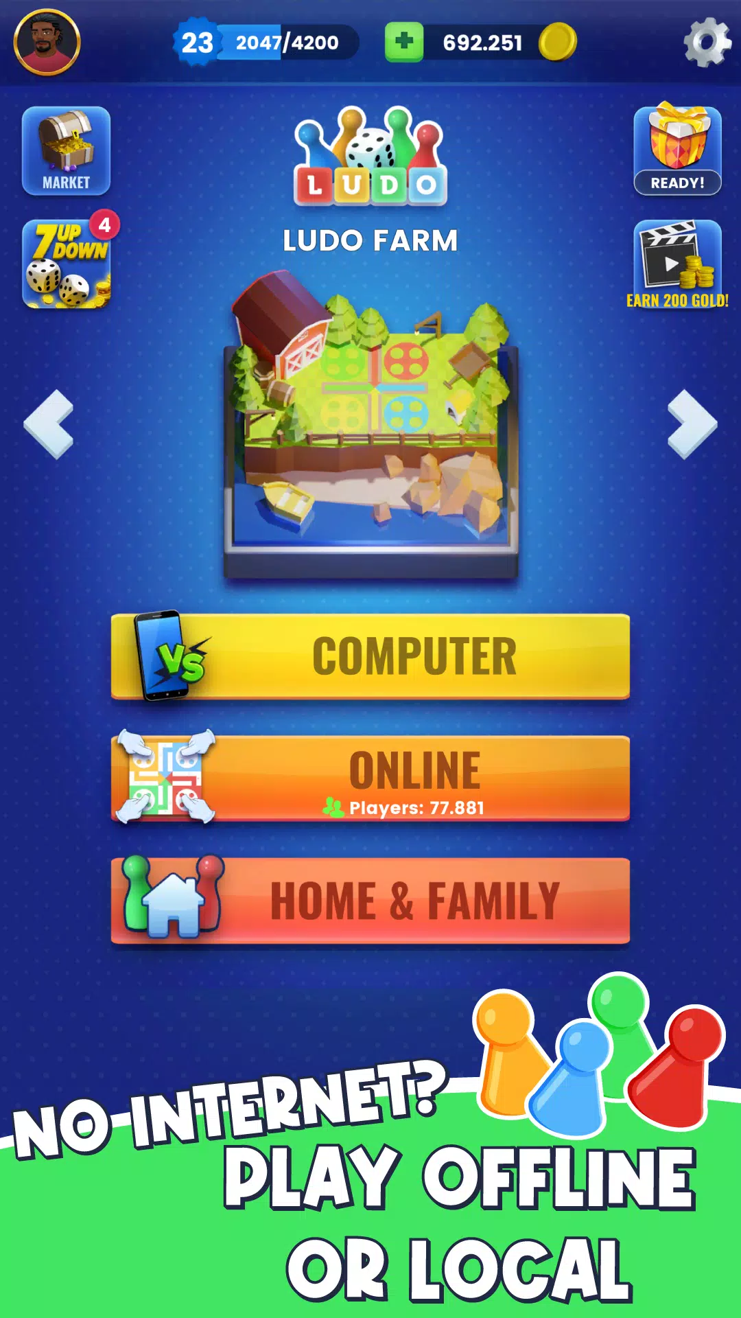 Ludo - Offline Board Game应用截图第3张