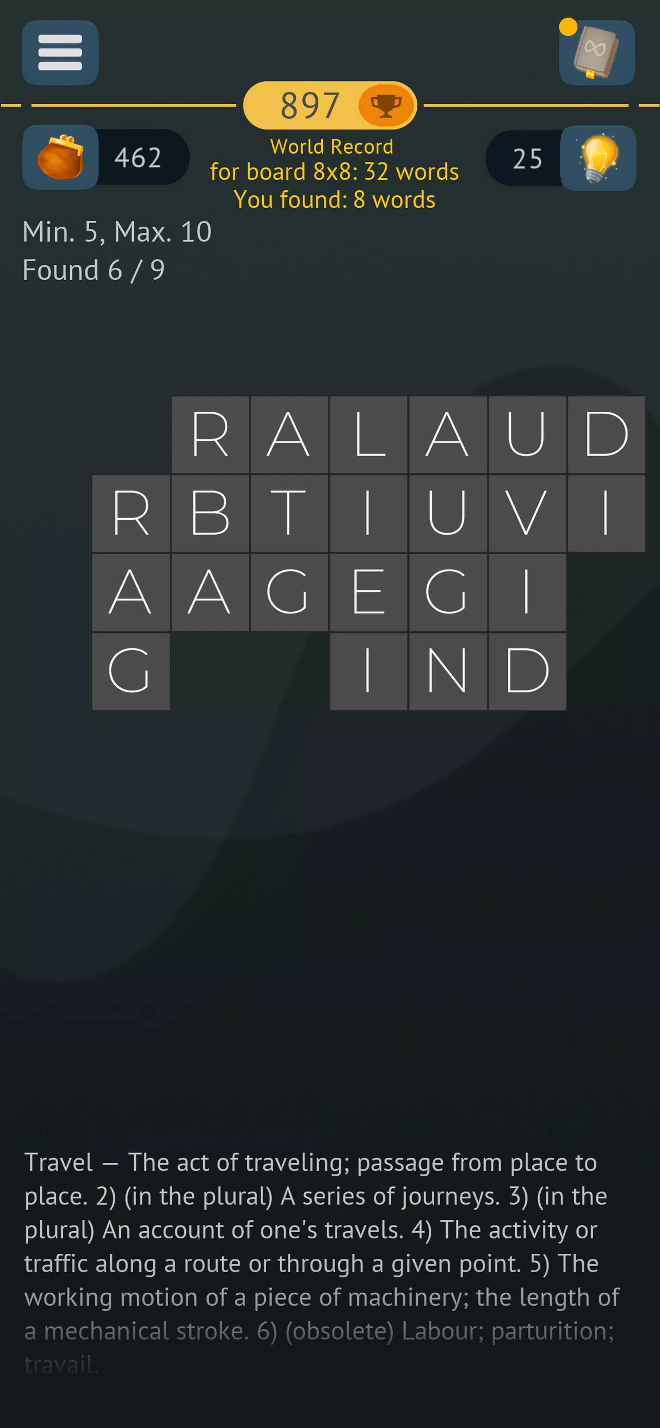 Word Search Infinite Puzzles Captura de pantalla 4