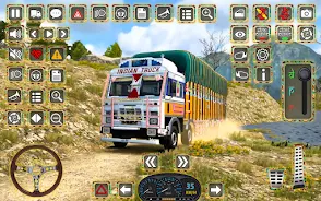 Indian Truck Offroad Cargo 3D Tangkapan skrin 2