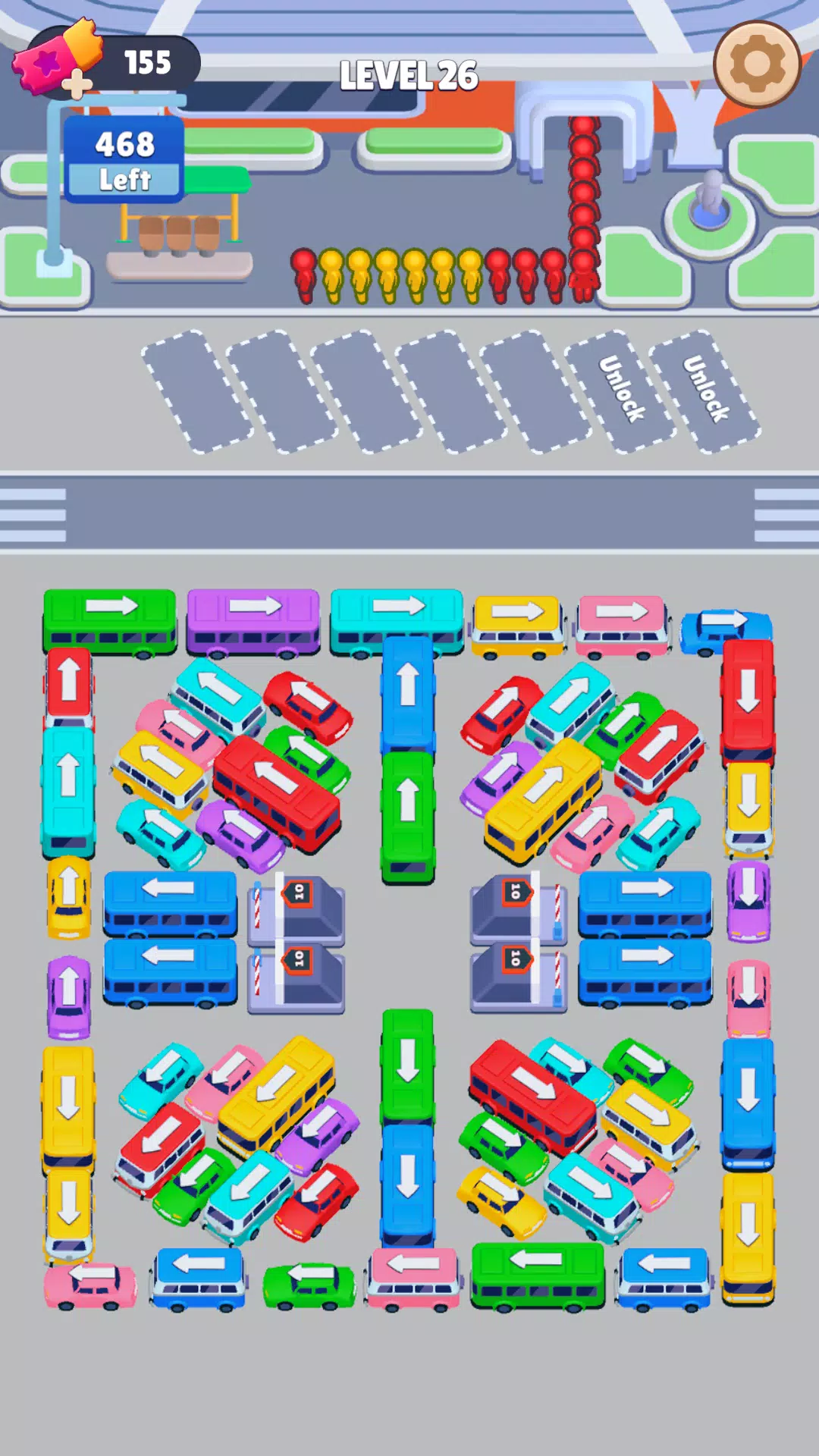 Bus Sort: Car Parking Jam Ảnh chụp màn hình 1