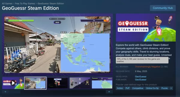 GeoGuessr Steam Edition Receives Overwhelming Negative Reception