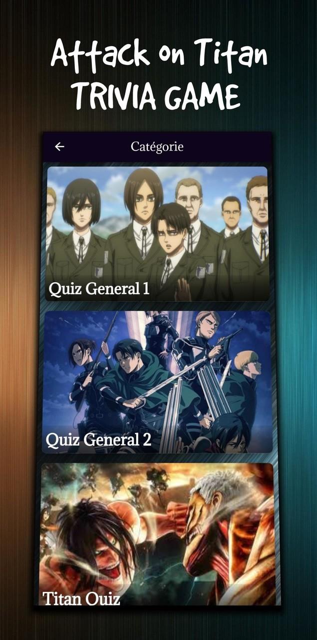 attack on titan character quiz Captura de tela 1