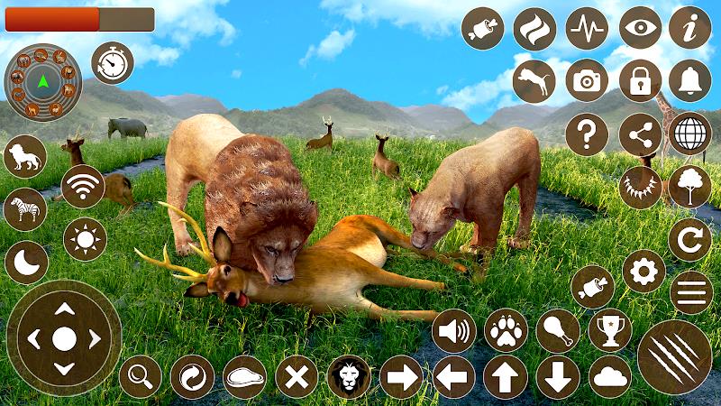 Lion Games 3D Animal Simulator Ảnh chụp màn hình 3