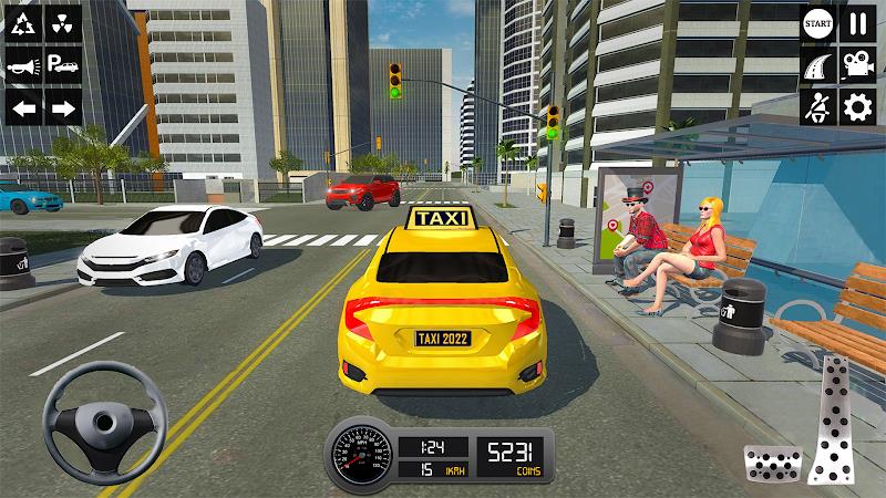 Taxi Simulator 3d Taxi Sim Tangkapan skrin 2