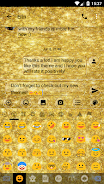 SMS Messages GlitterGold Glass 스크린샷 4