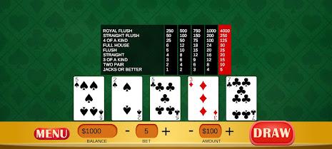 Jacks or Better - Video Poker Zrzut ekranu 2