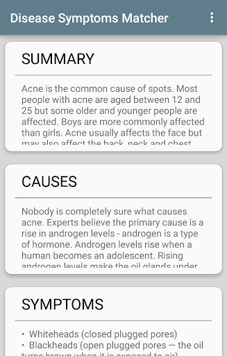 Disease Symptoms Matcher スクリーンショット 3