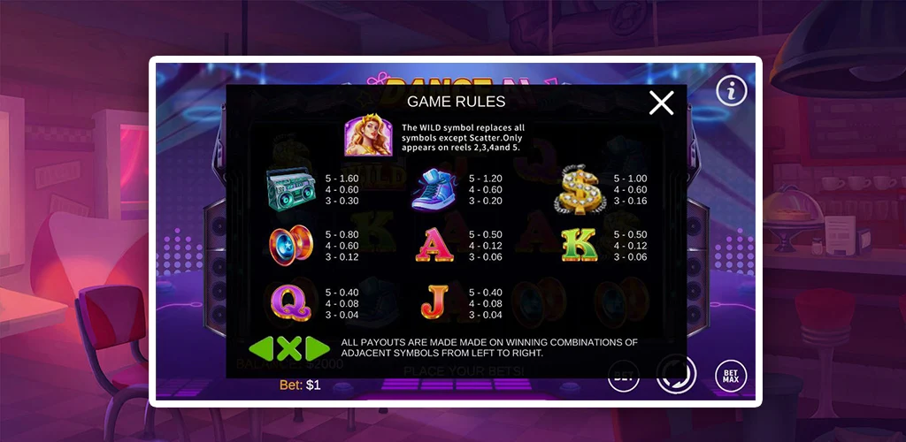 WILD Dancer Slot Tangkapan skrin 3
