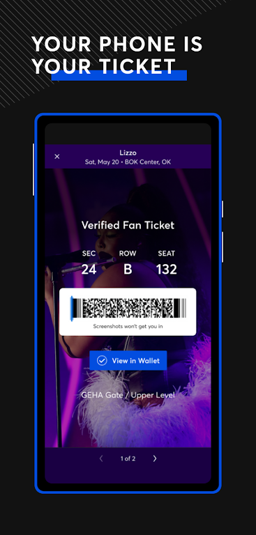 Ticketmaster Ekran Görüntüsü 1