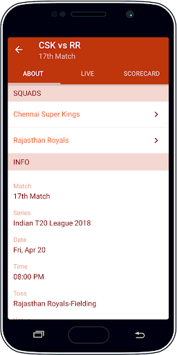 Live Cricket Score & News Captura de tela 4
