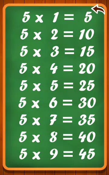 Learn multiplication table स्क्रीनशॉट 3