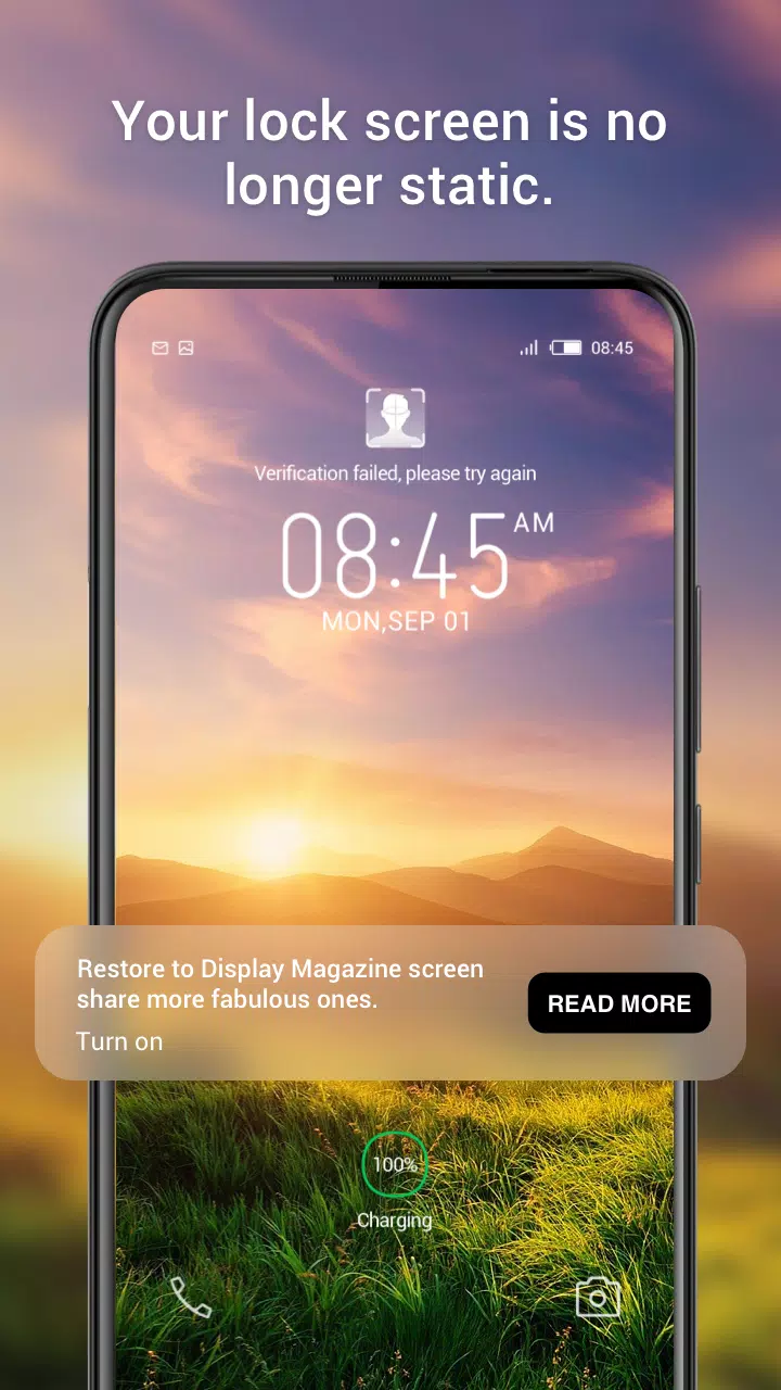 Magazine Lockscreen XOS Tangkapan skrin 3
