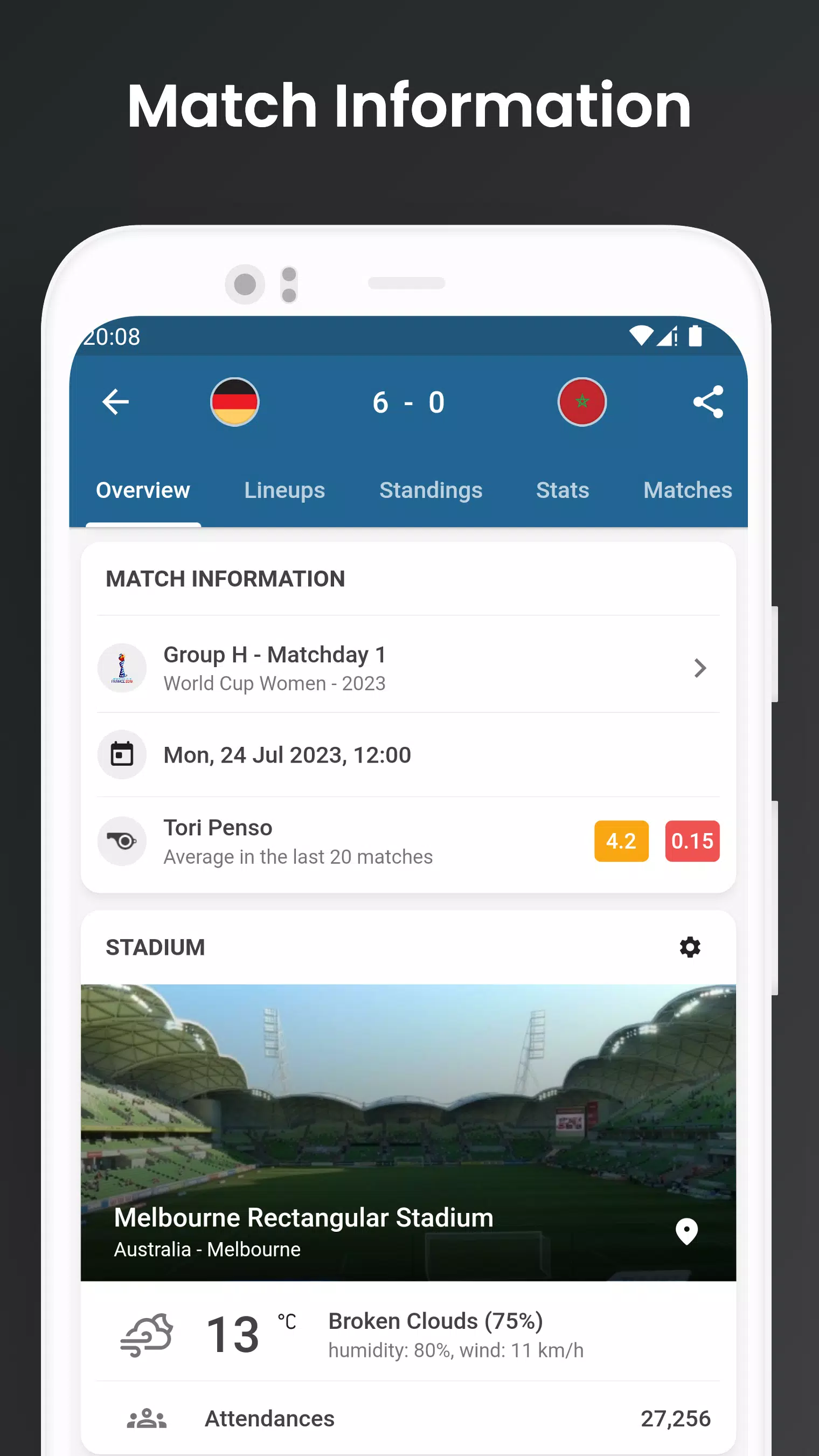 Footba11 - Soccer Live Scores 스크린샷 3