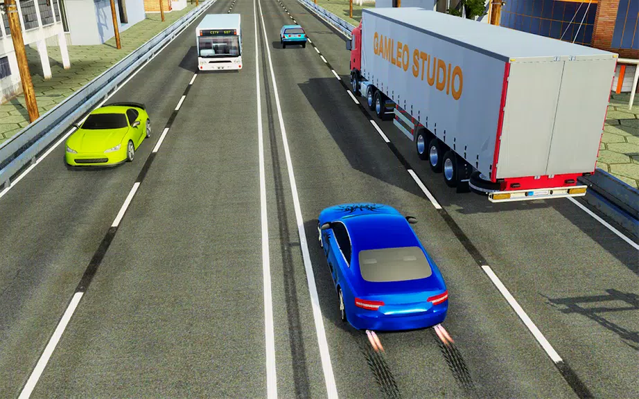 Real Highway Traffic Car Race Ekran Görüntüsü 2