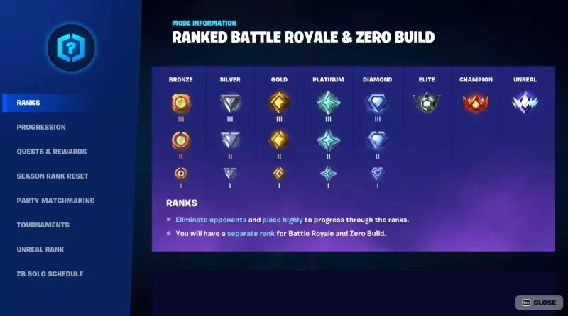 Fortnite手機：排名，獎勵和戰略指南