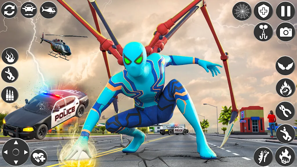 Rope Hero Game- Spider Game 3D スクリーンショット 3