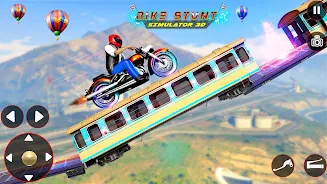 Bike Stunt 3D Simulator Games Captura de pantalla 2