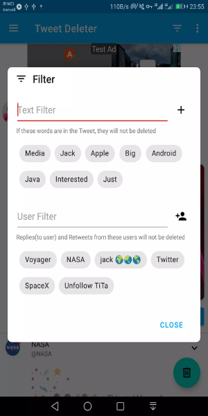 Tweet Deleter - Delete Your Tweets 스크린샷 2