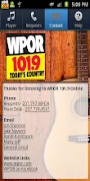 WPOR 101.9 Tangkapan skrin 2