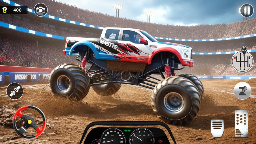 Monster Truck Racing Game 3D Captura de tela 3