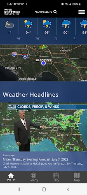 WCTV First Alert Weather Schermafbeelding 2