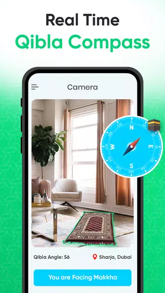 Qibla Direction: Qibla Compass Ekran Görüntüsü 1