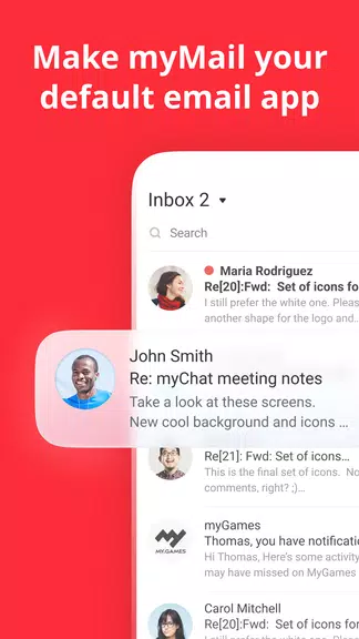 myMail: for Gmail & Hotmail Screenshot 1