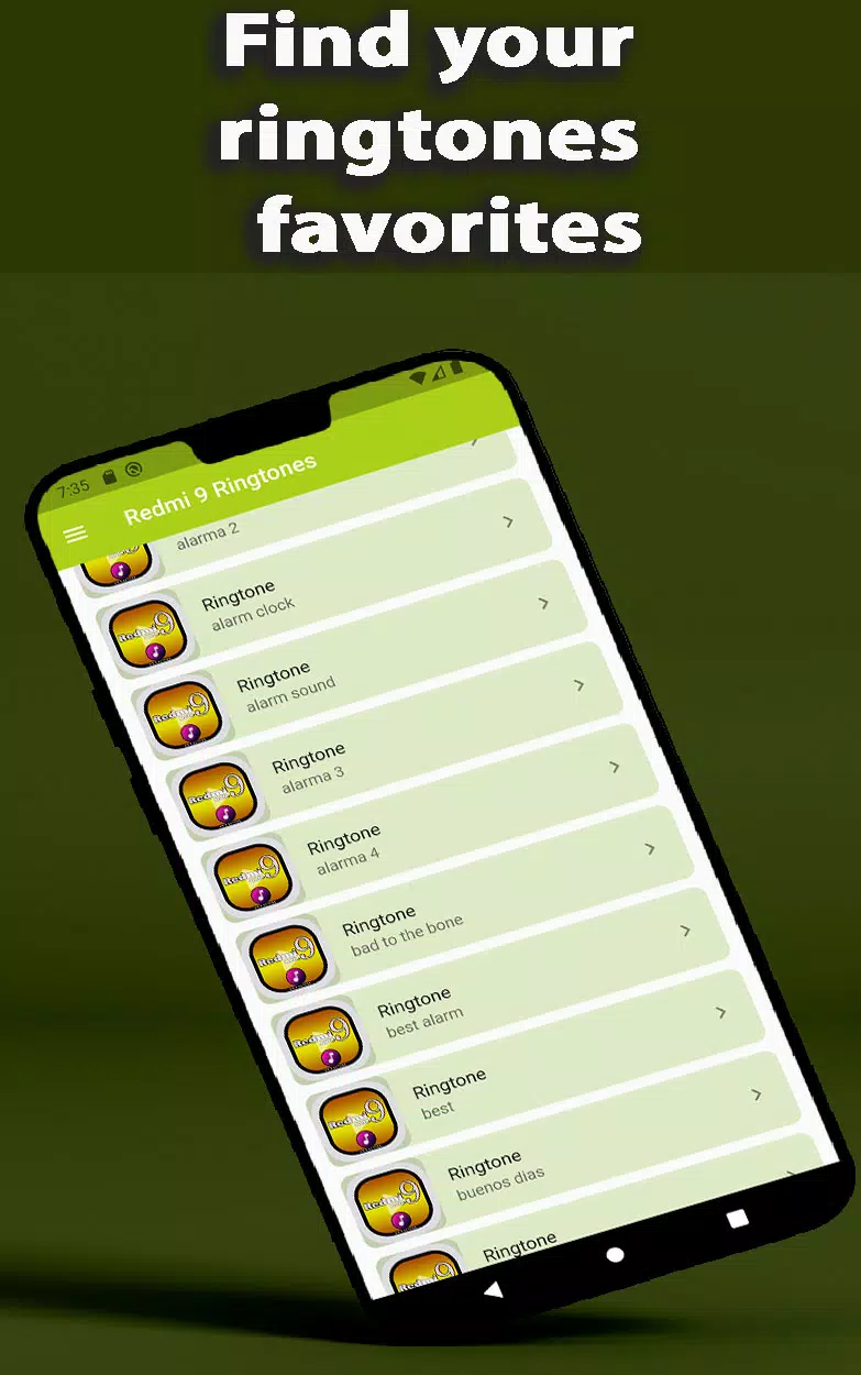 Redmi Note 9 Ringtone App Ekran Görüntüsü 2